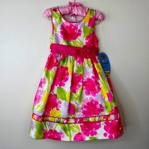 Cinderella Brand Sleeveless Floral Dress Easter Special Occasion size 3T